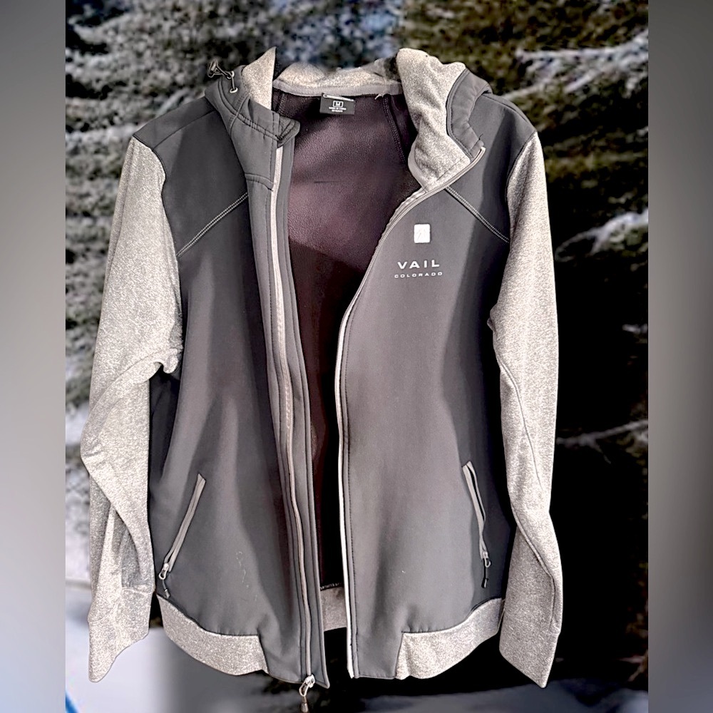 Vail Ski Jacket Black and Grey Allweather